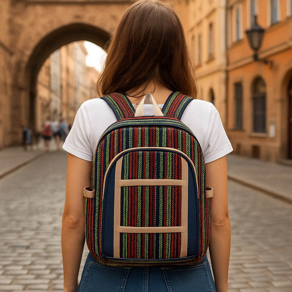 Jute Denim Backpack Medium