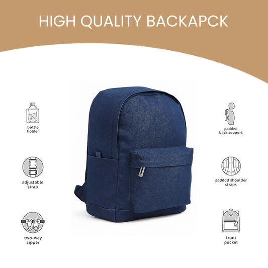 Classic Denim Laptop Backpack