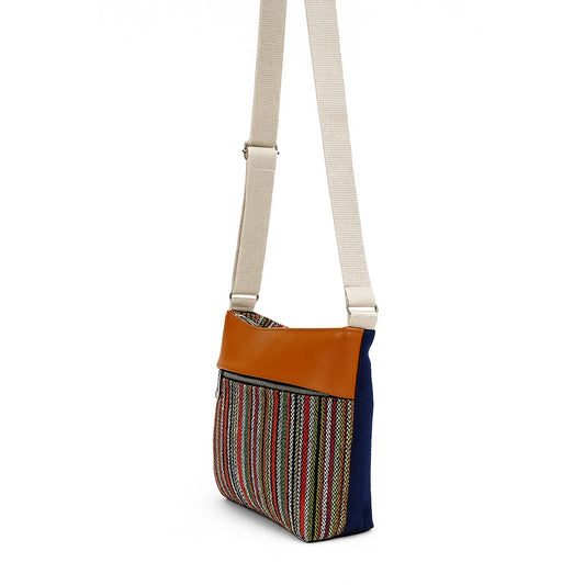 Jute Denim Shoulder Bag