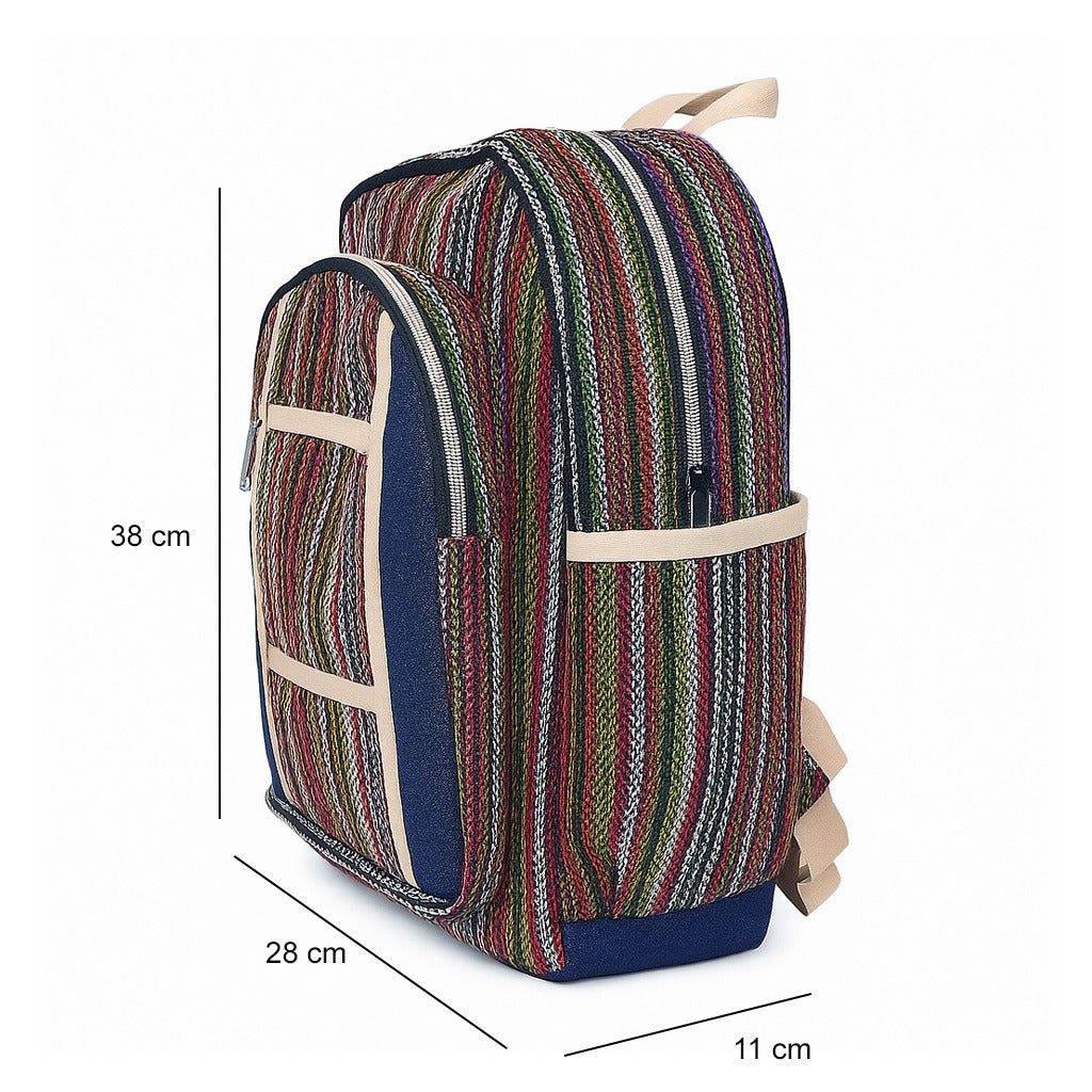 Jute Denim Backpack Medium