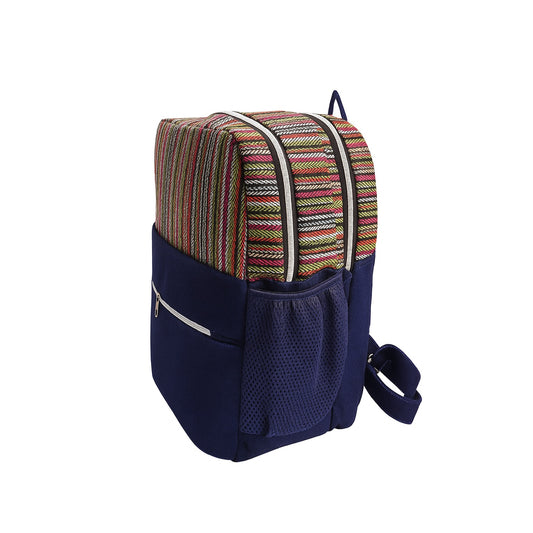 Jute Denim Laptop Backpack