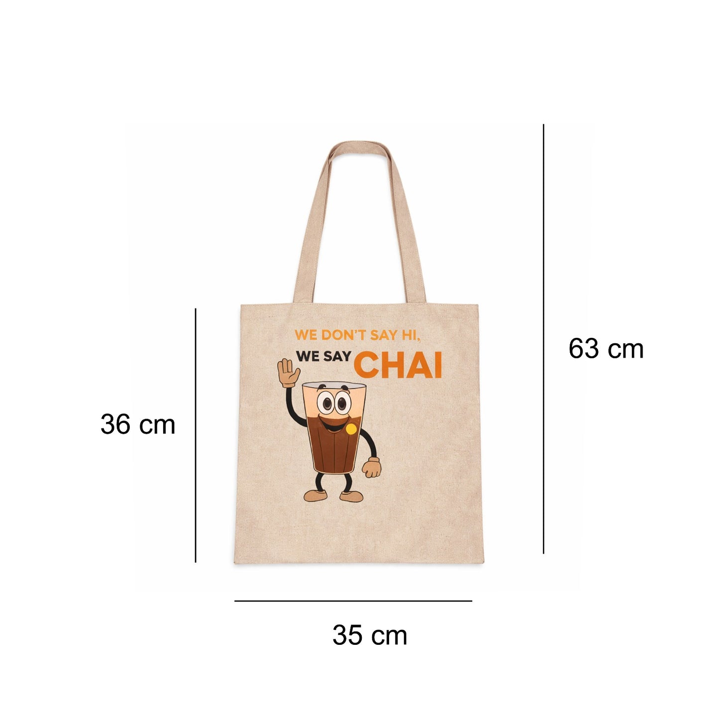 ThePuraniJeans Canvas Tote Bag for Women | Stylish Jhola Handbag with No Closure | Shopping & Travel Bag (Beige)