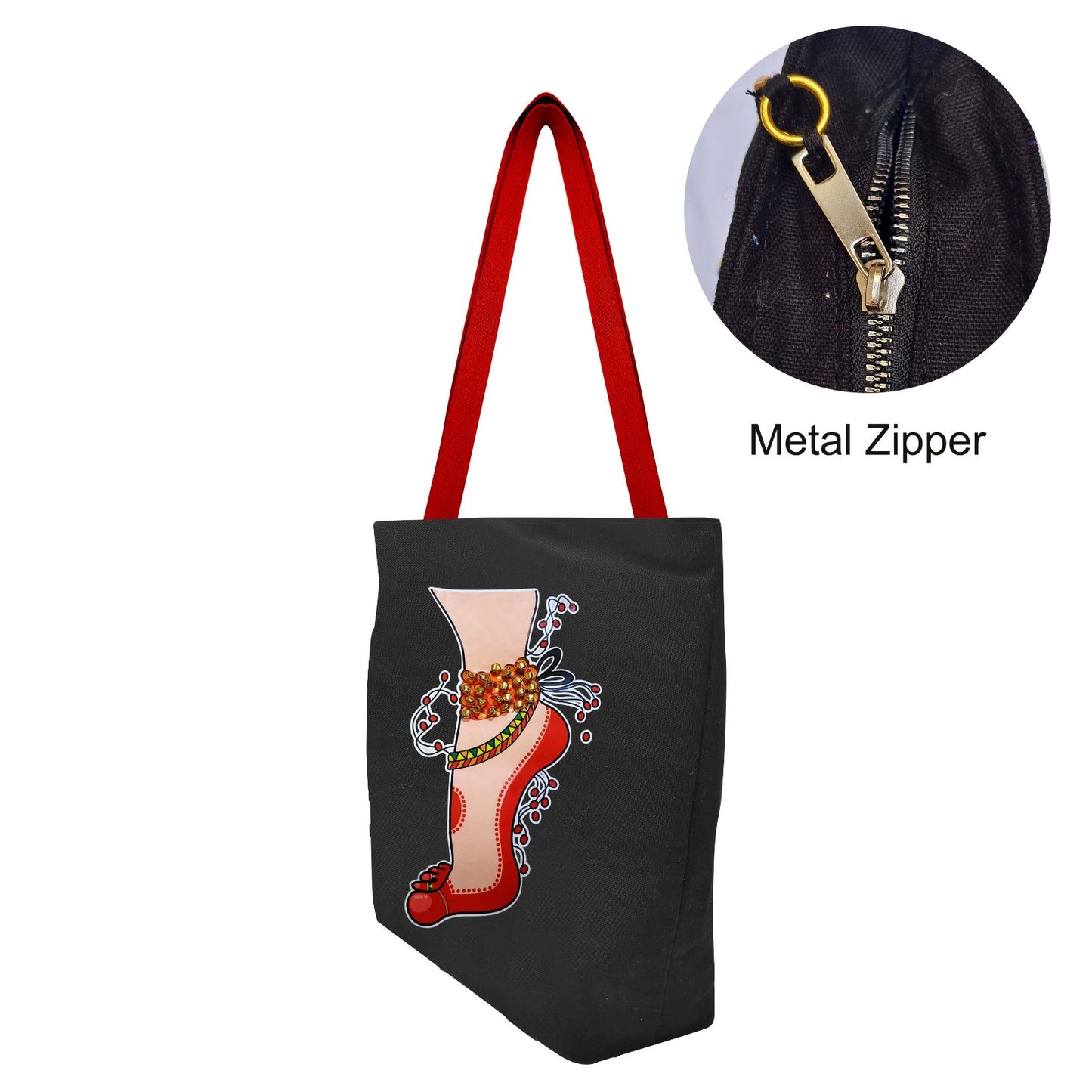 Ghungroo Bag Dancing Leg Black