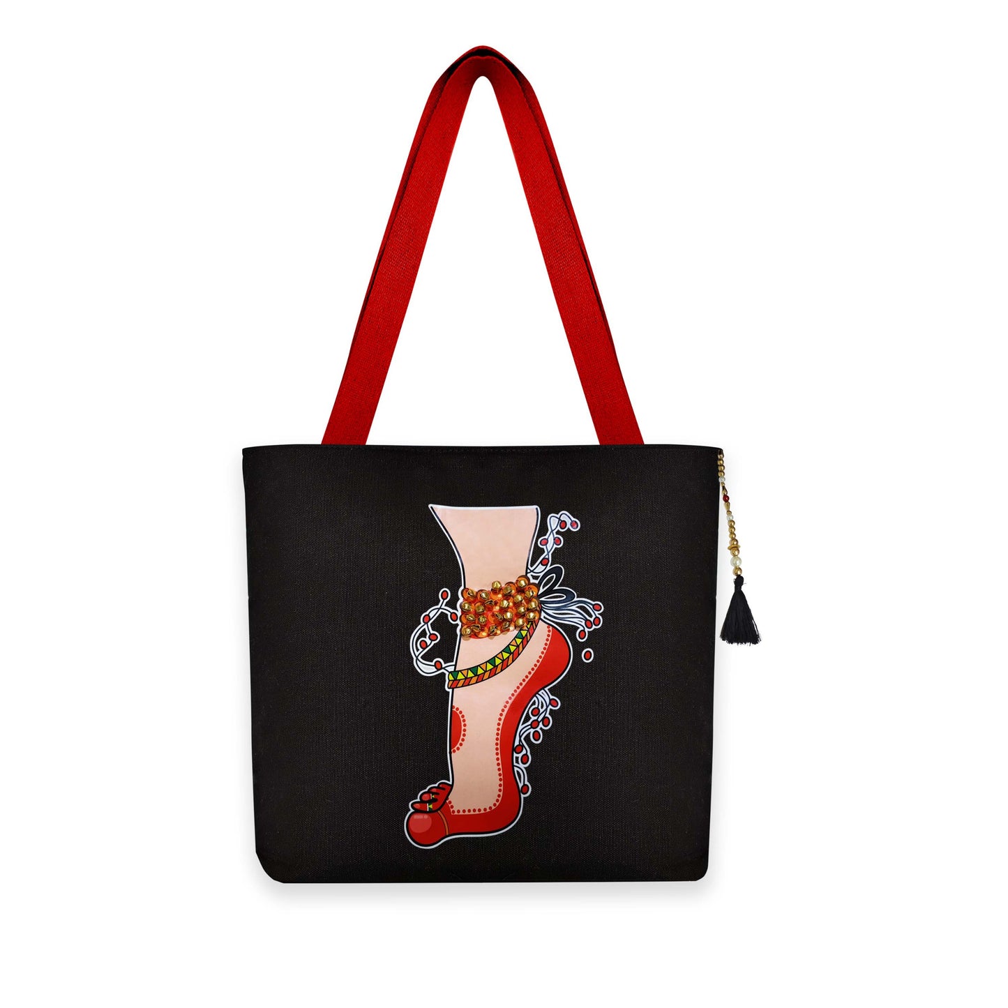 Ghungroo Bag Dancing Leg Black