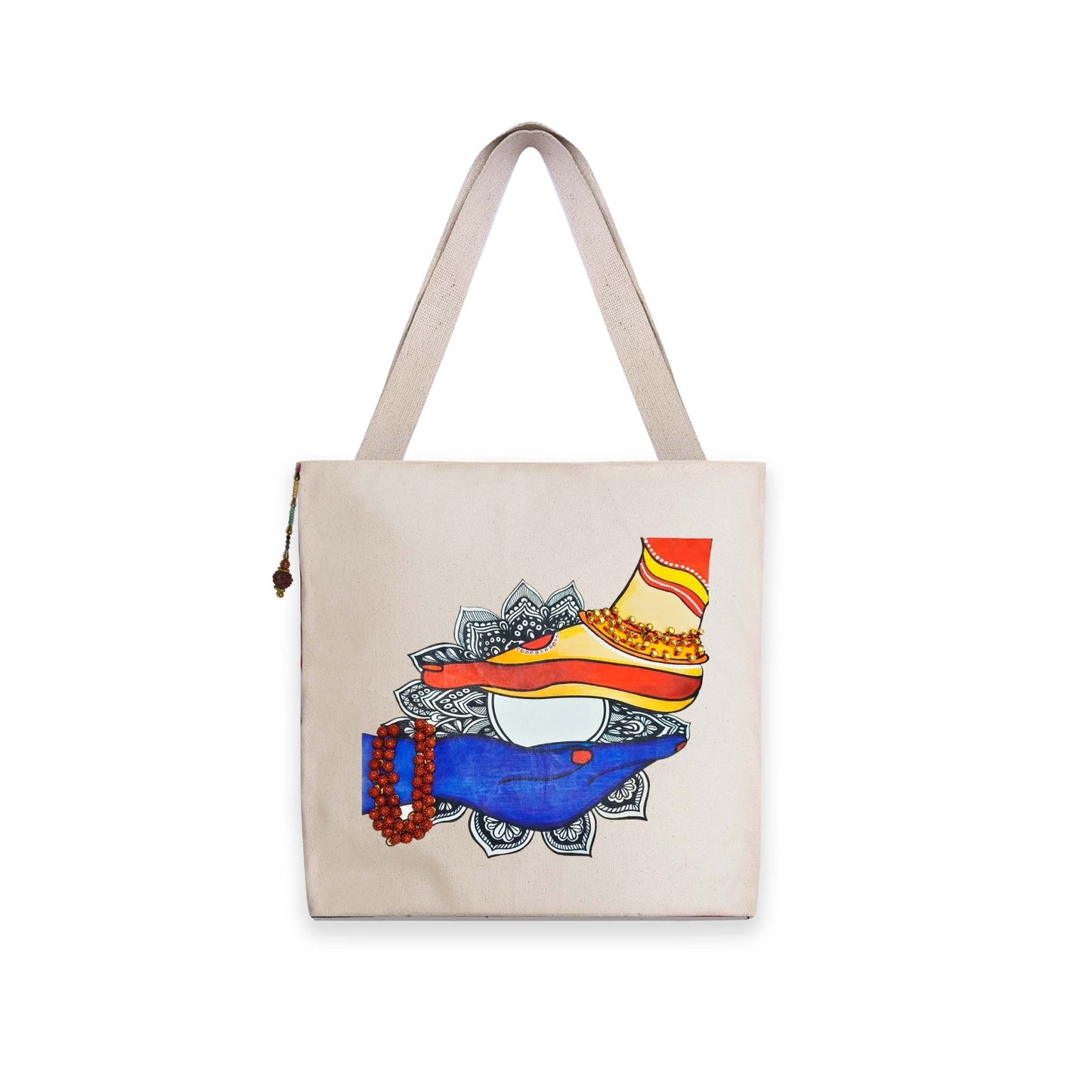 Damru Trishul Canvas Tote Bag