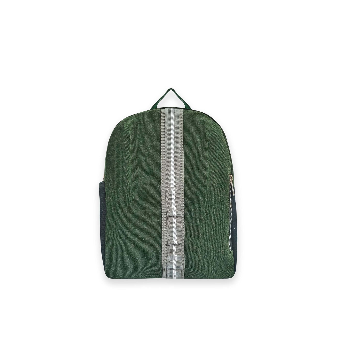 Denim Two compartments & front slanting Backpack