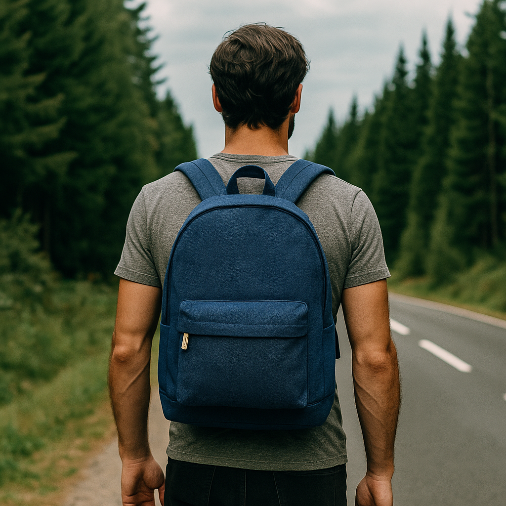 Classic Denim Laptop Backpack