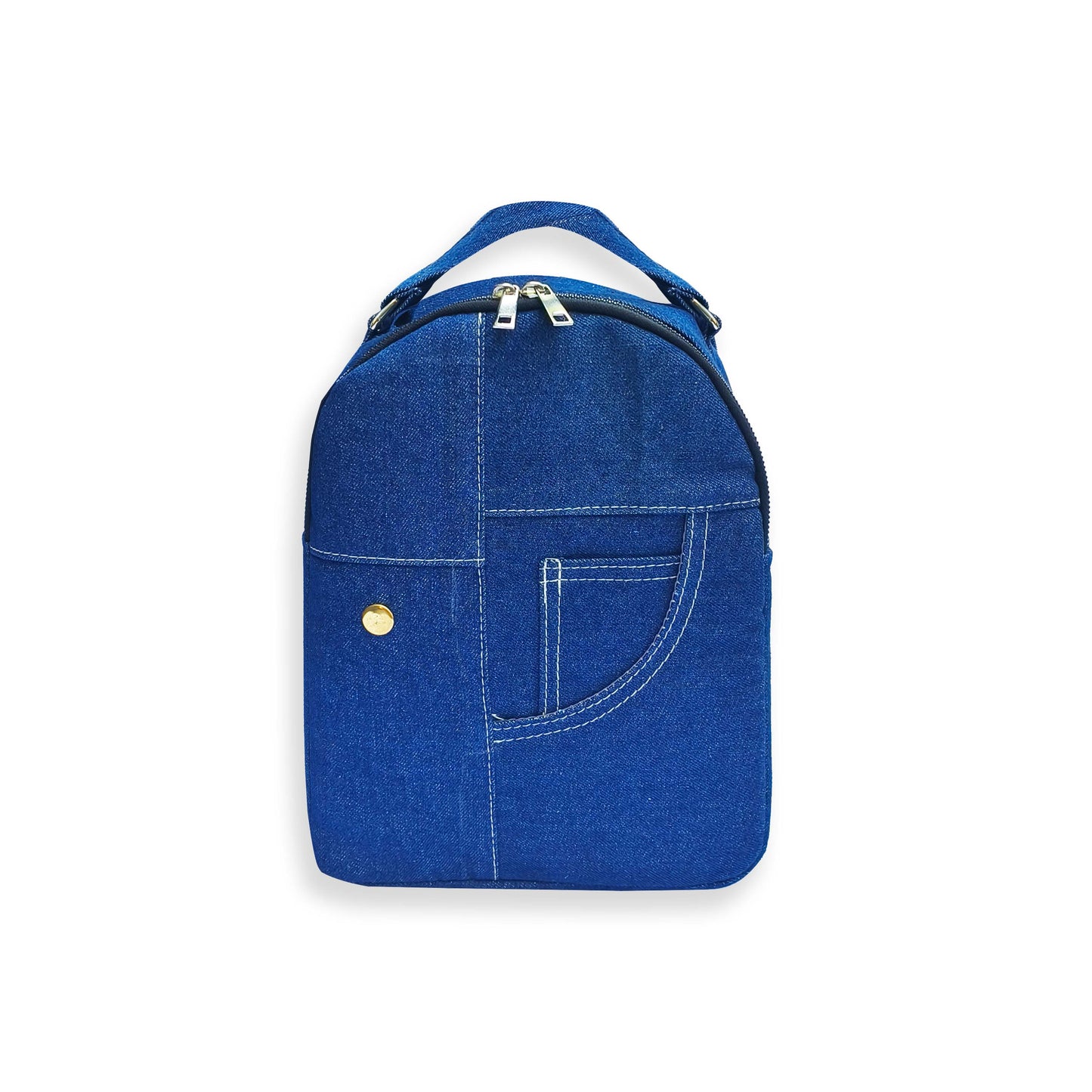 Denim Jeans Pocket Backpack