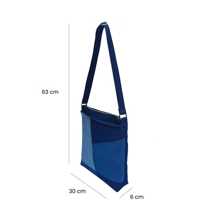 Three Shades Denim Tote Bag