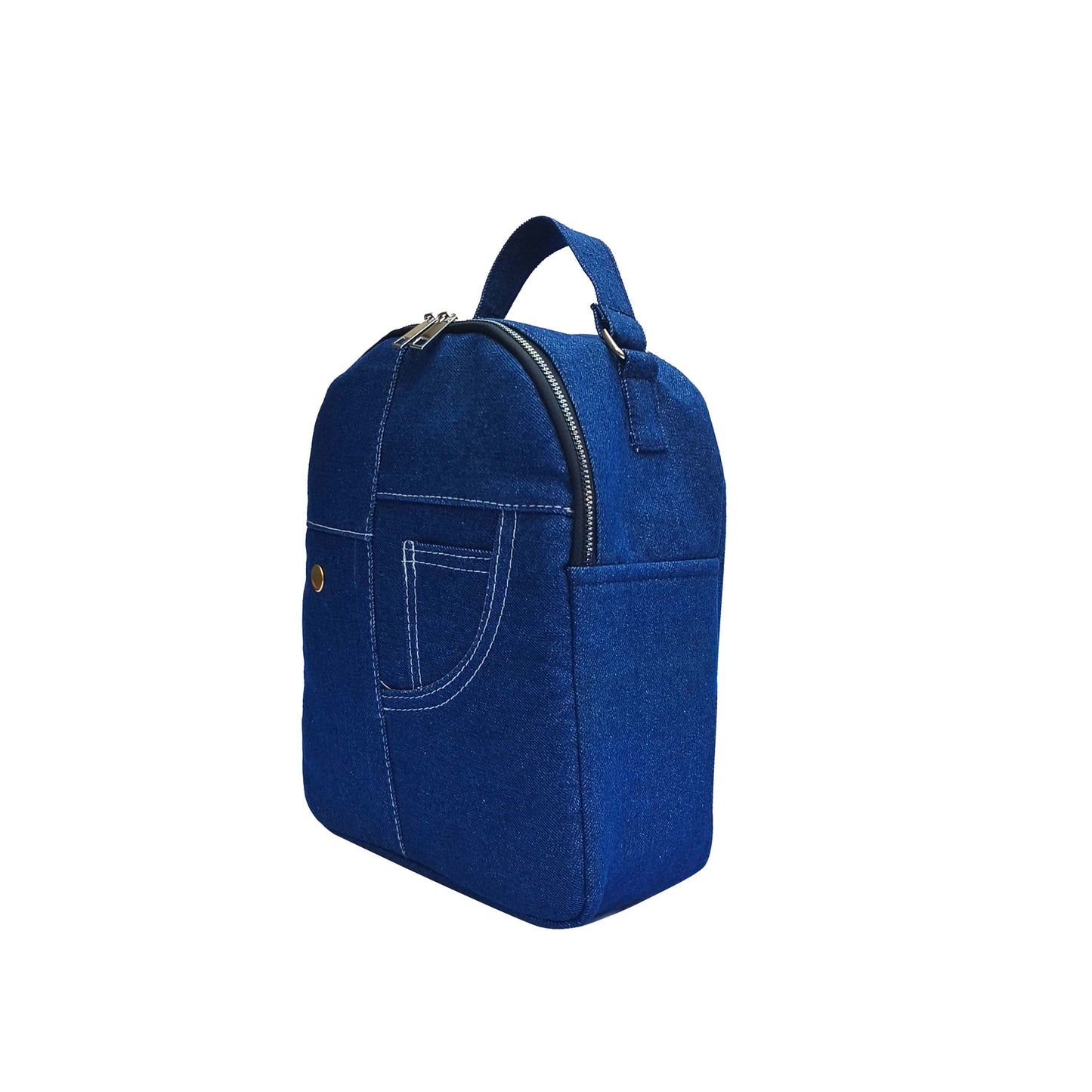 Denim Jeans Pocket Backpack