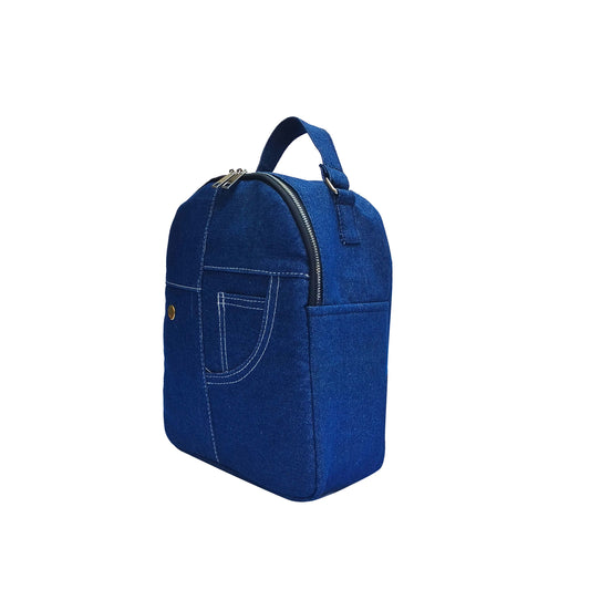 Denim Jeans Pocket Backpack