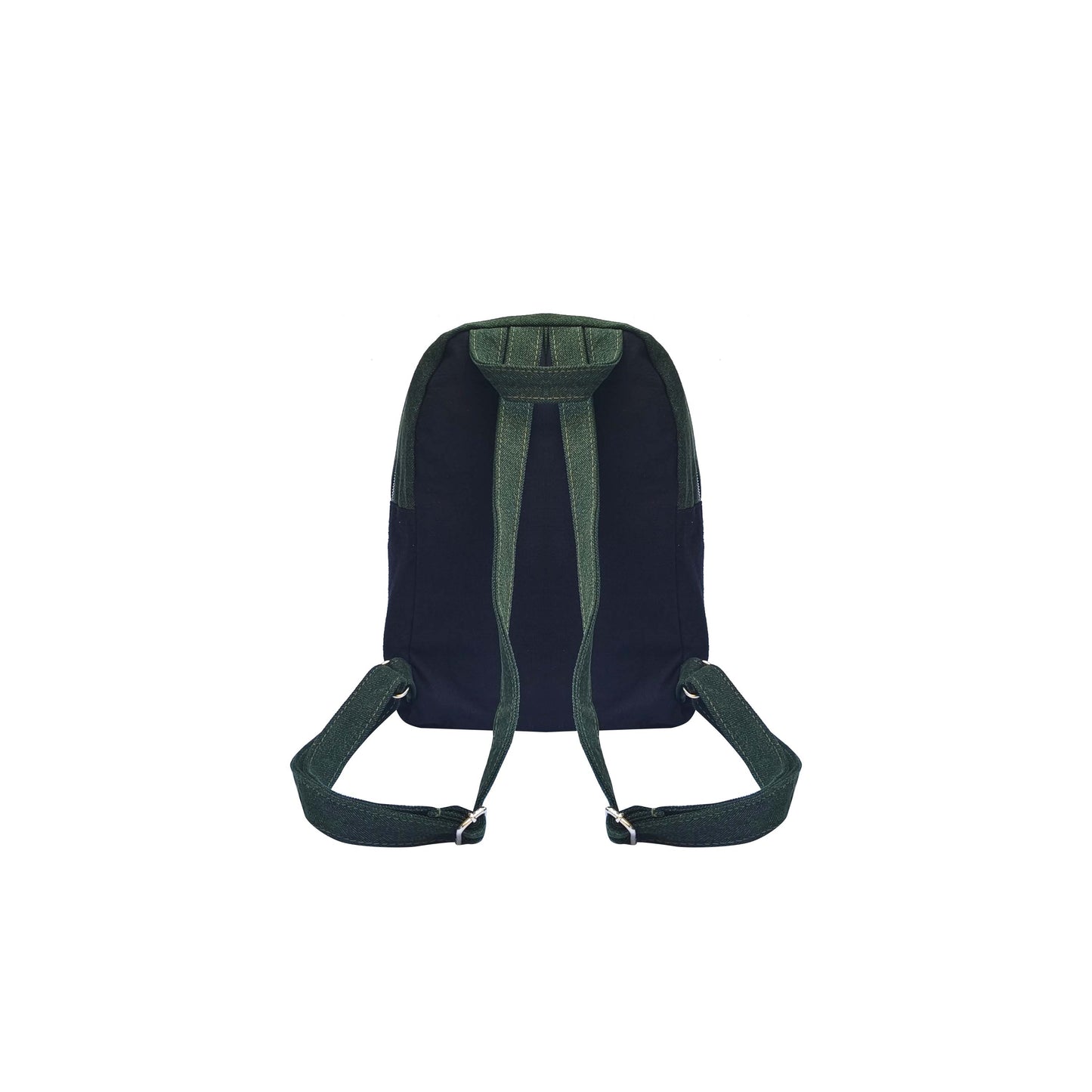 Denim Two compartments & front slanting Backpack