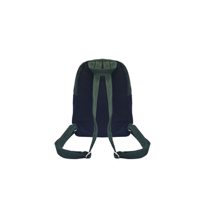 Denim Two compartments & front slanting Backpack