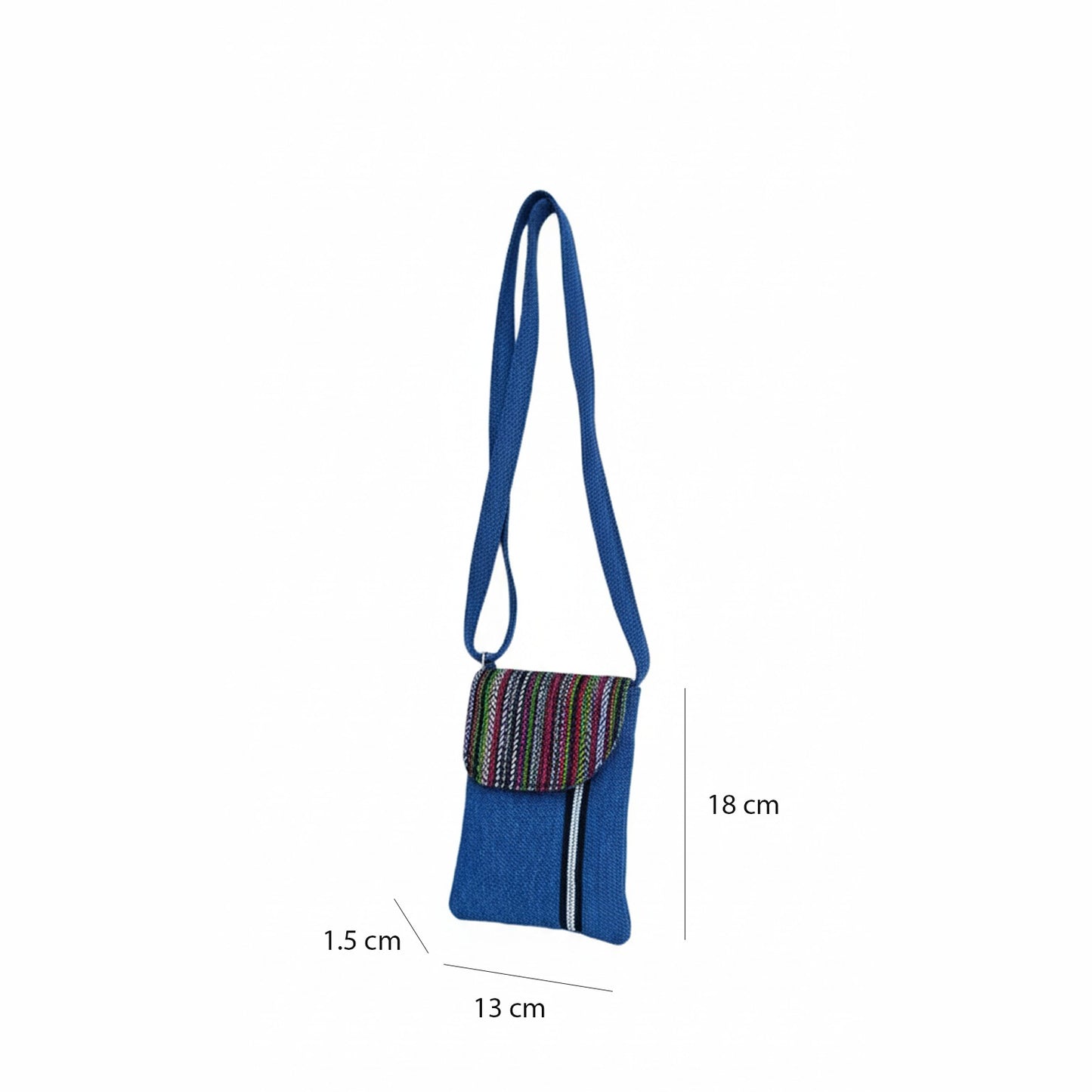 Jute Denim Fusion Mobile Sling