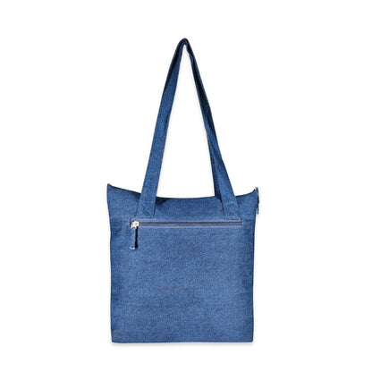 Stripes Denim Tote