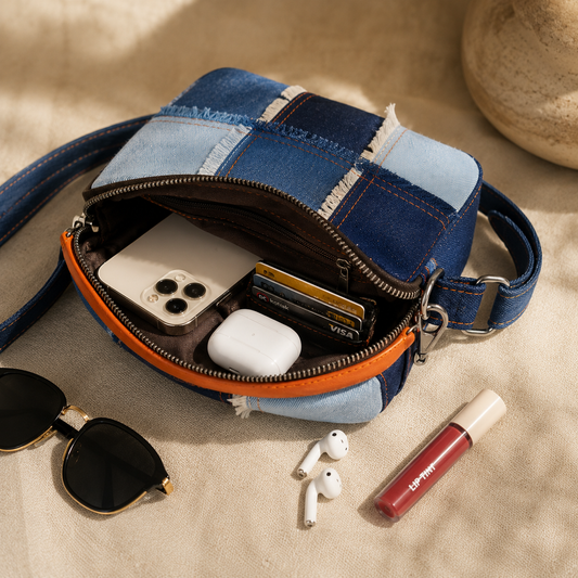Frayed Denim Sling Bag – "So Pretty!