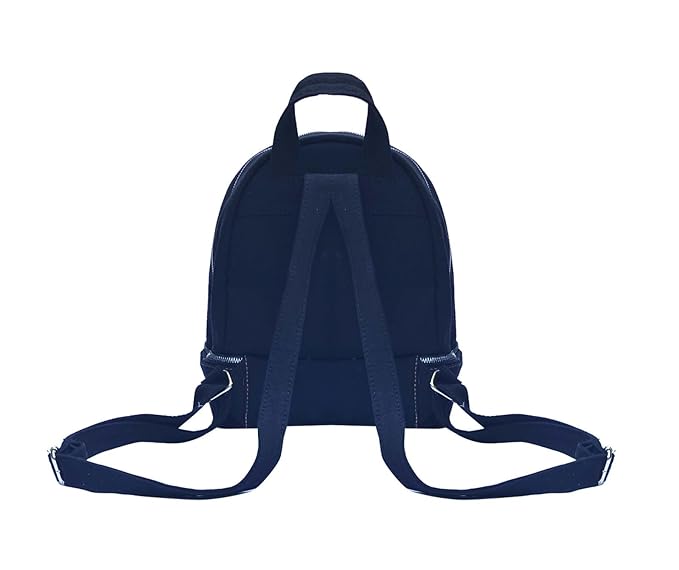 Work to Weekend Backpack For Women New Denim Textured Backpack Multipocket With Adjustable Strap.