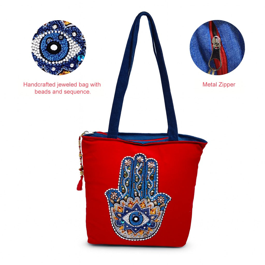 Evil Eye Shield Tote Bag