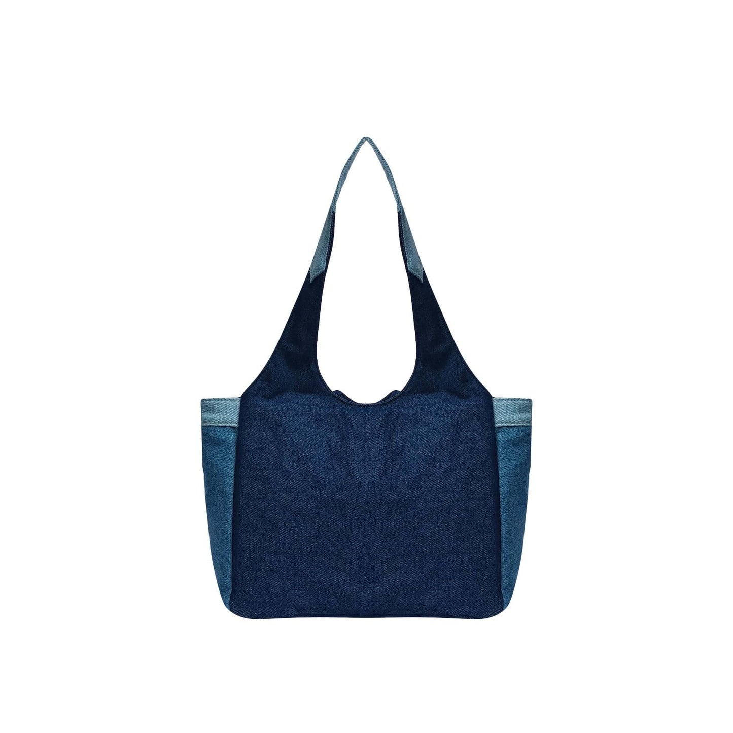 The Purani Jeans Denim Canvas Tote Bag – Trendy & Durable Handbag with Zipper Closure