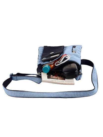 Denim Pocket Sling Bag