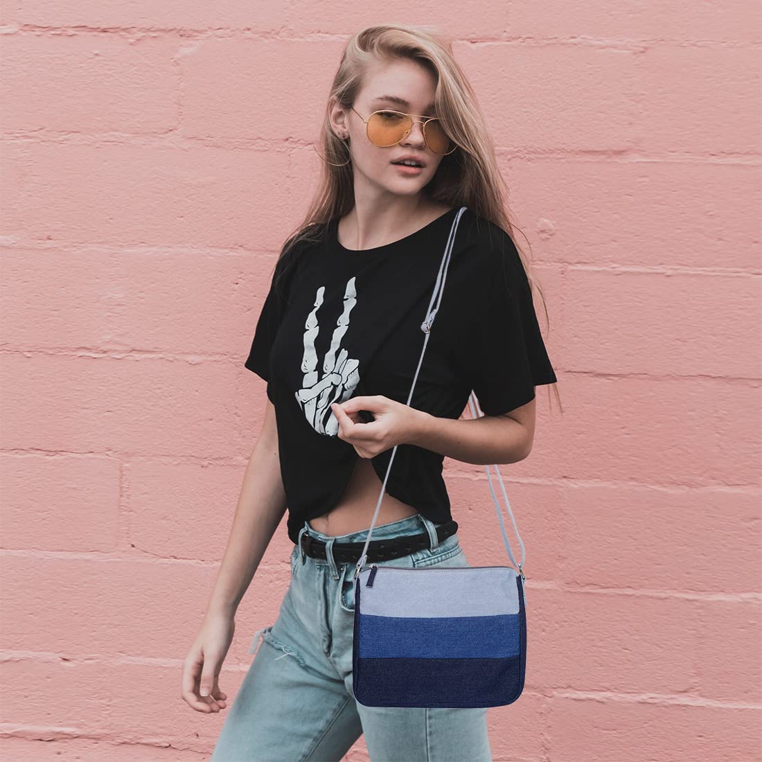 Stylish Denim Crossbody Sling Bag