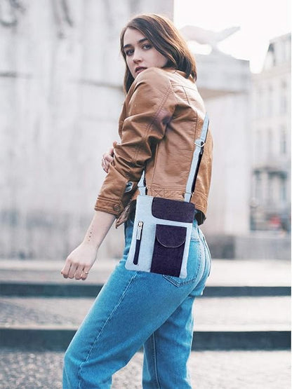 Denim Pocket Sling Bag