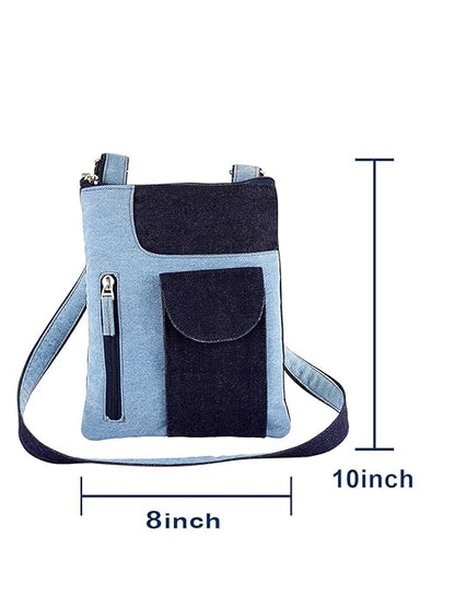 Denim Pocket Sling Bag