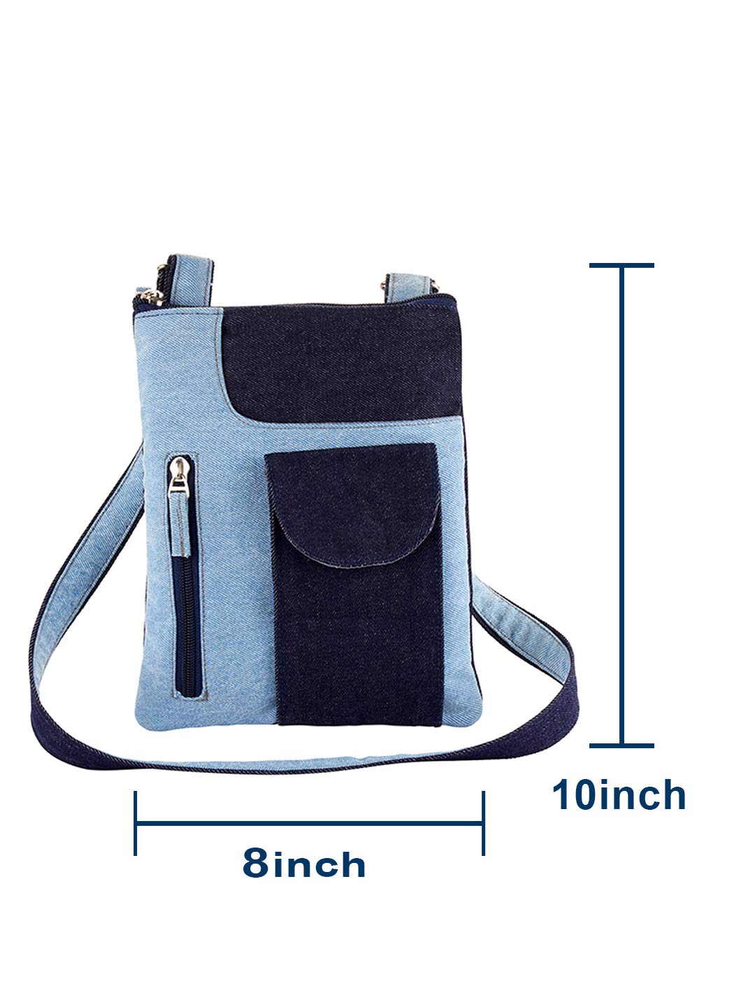 For Women Stylish Latest Sling Bag For Girls Branded Multipocket Blue