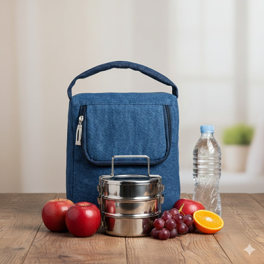 Denim Denish Lunch Bag