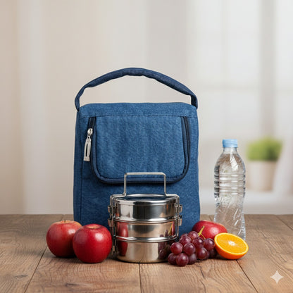 Denim Denish Lunch Bag