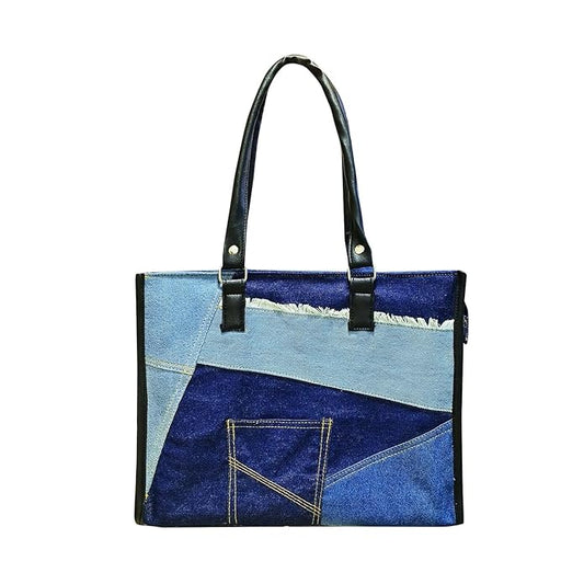 Multi Denim Jumbo tote Bag