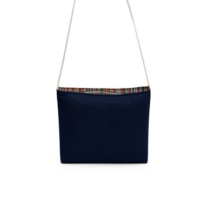 Jute Denim Shoulder Bag