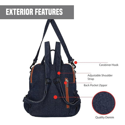 Denim handbag cum Backpack