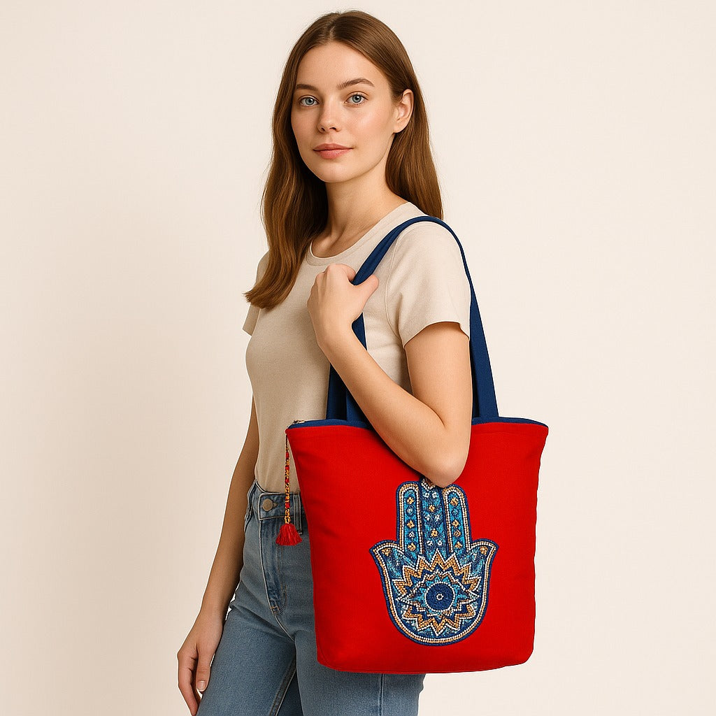 Evil Eye Shield Tote Bag