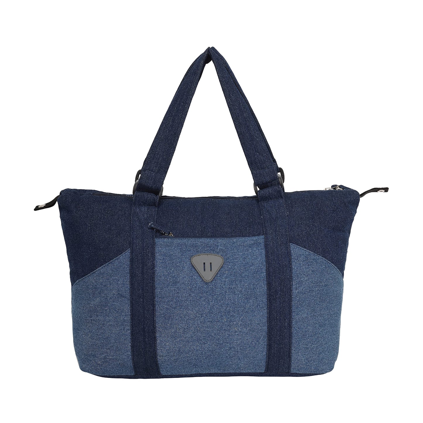 Stylish Denim Tote Bag for Women | Zipper Tote Bags | Shoulder Bag with Inner Zipper of Denim Blue colour