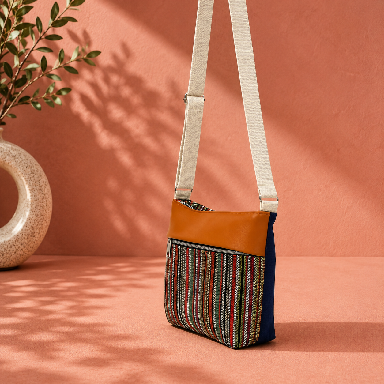 Jute Denim Shoulder Bag – "So Pretty!