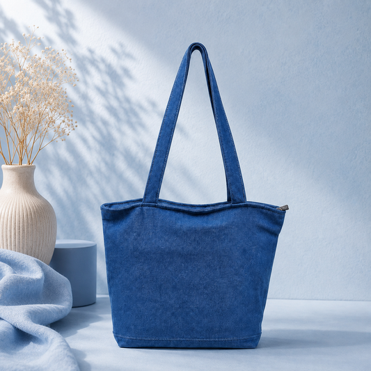 Denim Butterfly Tote Bag – "So Pretty!