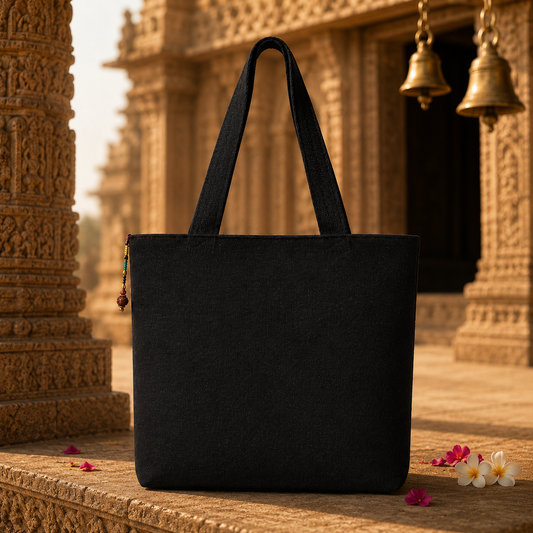 Shiv Trishul Canvas Tote Bag