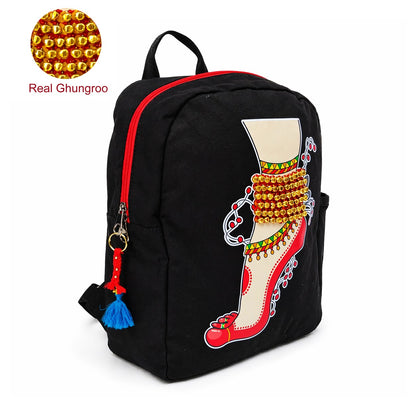 Canvas Single Leg Ghungroo Backpack