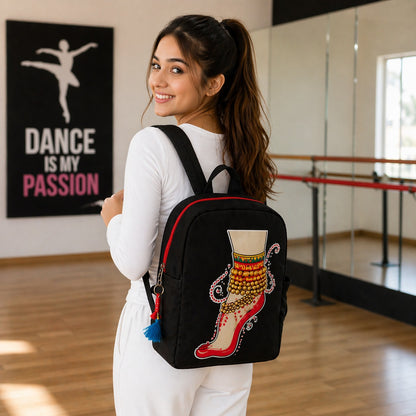 Canvas Single Leg Ghungroo Backpack