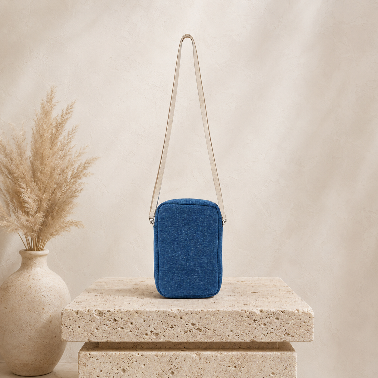 Jute Denim Classic Mobile Sling