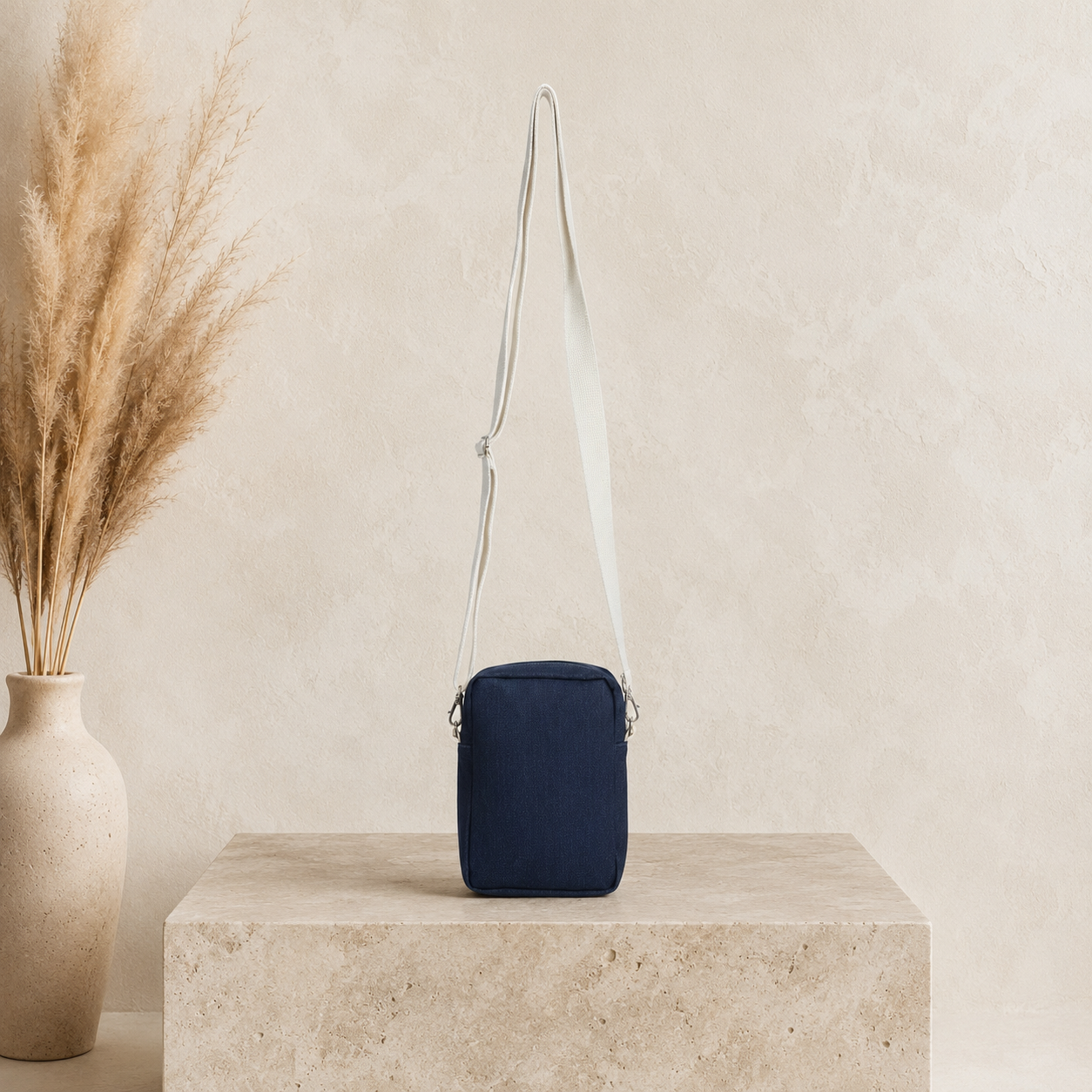 Denim PU Sling Bag