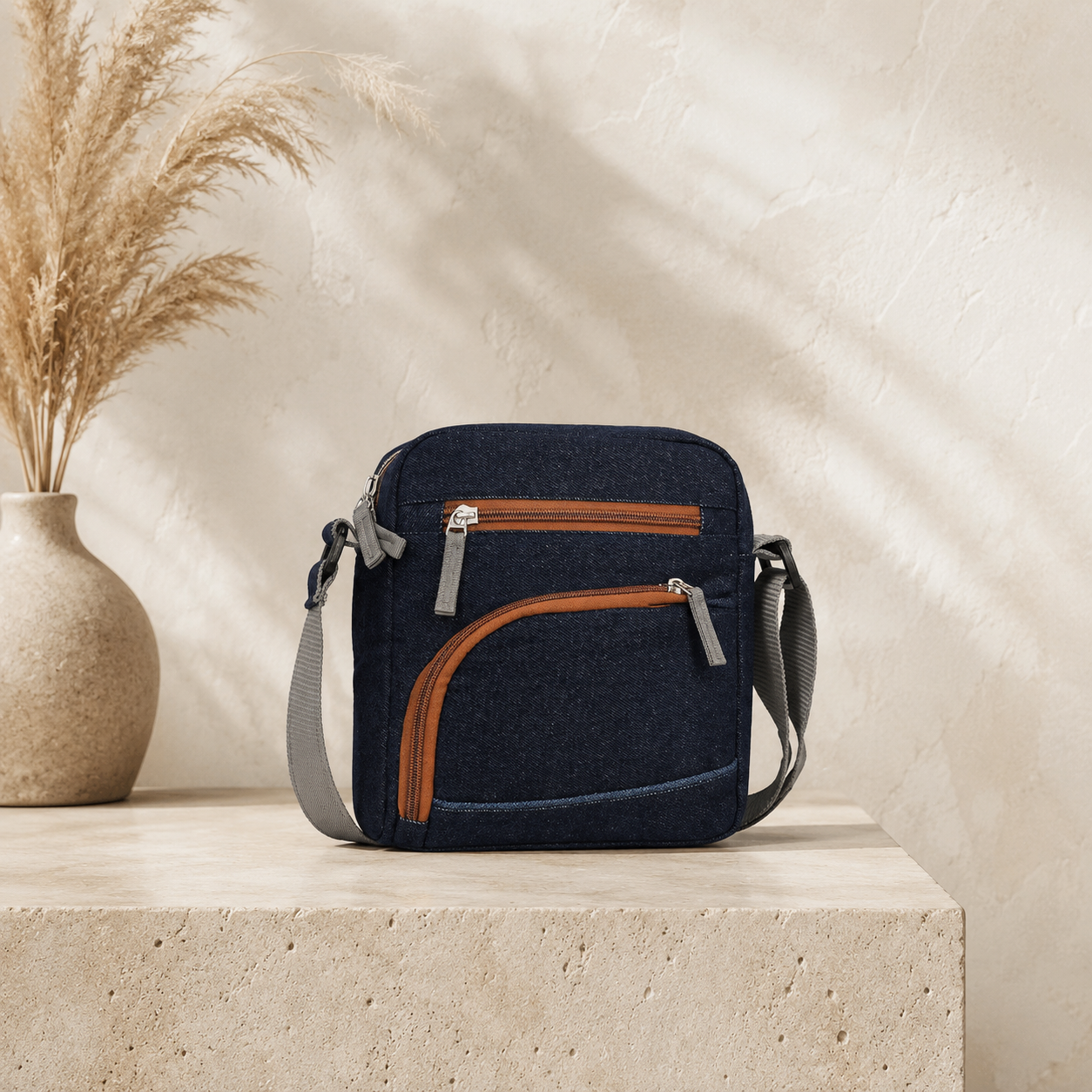 Denim Unisex Sling Bag