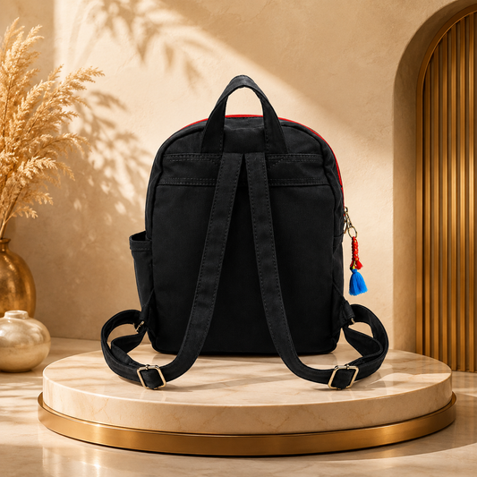 Canvas Single Leg Ghungroo Backpack