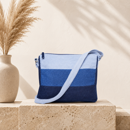 Sling CrossBody One Side Bag for Women Girls with 18 Months Warranty New Denim