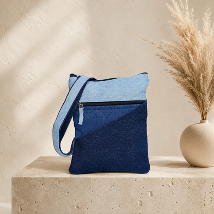 Denim Pocket Sling Bag