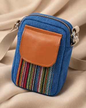 Jute Denim Classic Mobile Sling
