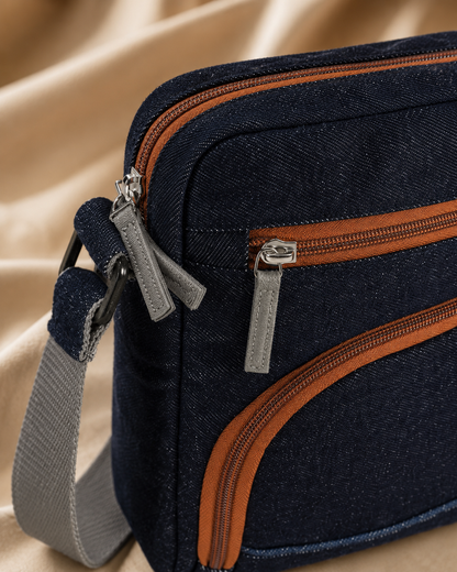 Denim Unisex Sling Bag