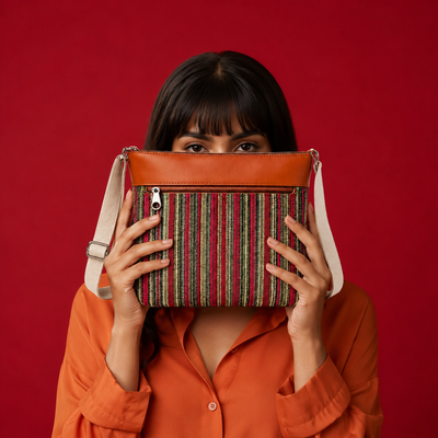 Jute Denim Shoulder Bag – "So Pretty!