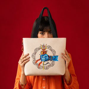 Shiv Trishul Canvas Tote Bag
